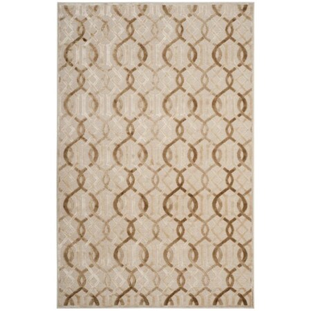 Safavieh 4 ft. x 5 ft. 3 in. Paradise Rectangle Power Loomed Rug Cream PAR415C-4